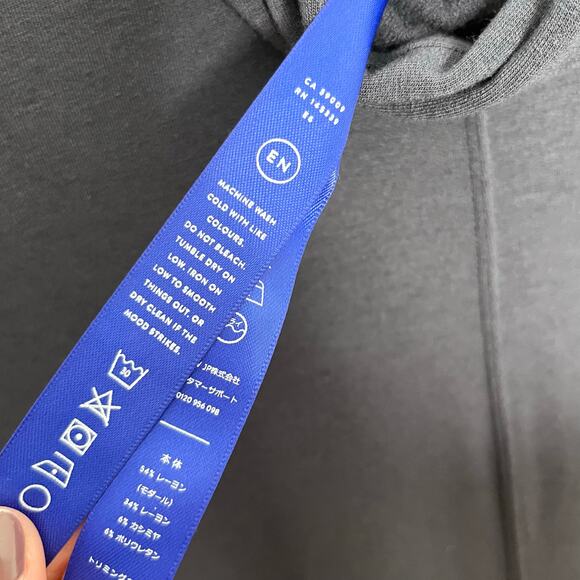 Kit And Ace Womens Doublestacked Turtleneck Sweater Dress 6 Navy Long Sleeve - Picture 9 of 11